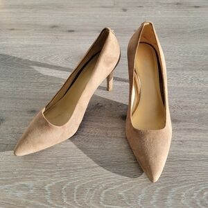 Michael Kors Beige Suede Heels 8.5 39